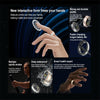 R18 SIZE 12 Smart Ring, Support Heart Rate / Blood Oxygen / Sleep / Multiple Sports Modes(Gold)