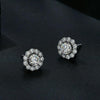 MSE010 Sterling Silver S925 Round Moissanite Detachable Stud Earrings