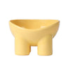 Elevated Cat Bowl, Yellow, Anti-Knock, Neck Protection