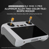 For DJI Mini 3 Pro RCSTQ Aluminum Alloy Two Color Telescopic Joystick With Screen Remote Control Thumb Operation Rod(As Show)