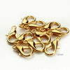 1000 PCS 12mm DIY Jewelry Accessories High-quality Alloy Lobster Claw(Gold)