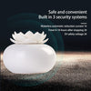 Lotus Ceramic Nano Spray Hydrating Aroma Humidifier Air Purifier(White Flower + White Body Ceramic)