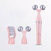 3 In 1 Portable Electric Eye Massager Double Chin Face Lift Body Neck Massage Roller 3D Facial Massage Machine(Rose Gold)