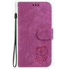 For Realme 13+ Global Little Tiger Embossed Leather Phone Case(Rose Red)