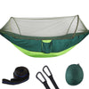 Portable Outdoor Camping Full-automatic Nylon Parachute Hammock with Mosquito Nets, Size : 290 x 140cm (Green)