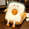 Students Double-sided Napping Pillow Office Nap Artifact Girls Sleeping Pillow, Style: L Toast Angry