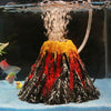 Aquarium Volcano Ornament - Small Resin Rockery Air Pump Compatible