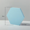 18 x 2cm Hexagon Geometric Cube Solid Color Photography Photo Background Table Shooting Foam Props (Light Blue)