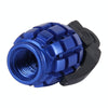4 PCS Universal Grenade Shaped Car Tire Valve Caps(Dark Blue)