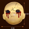 LED Halloween Decoration Atmosphere Layout Ghost Face Light String, Model: 1.5m 10 LEDs Always On(Warm White)