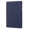 For Samsung Galaxy Tab S8+ / S7+ Deformation Silicone Leather Tablet Case(Dark Blue)