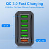 6-Ports Multifunctional Quick Charging USB Travel Charger Power Adapter, Model: White US Plug