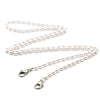Mask Lanyard Handmade Crystal Bead Chain Anti-Drop Hanging Glasses Chain, Color:White