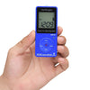HRD-602 Digital Display FM AM Mini Sports Radio with Step Counting Function (Blue)