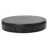 22cm Electric Rotating Turntable Display Stand Live Video Shooting Props Turntable Jewelry Shoes Display Platform, US Plug(Black)