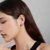 S925 Sterling Silver Simple Mirror Light Ear Buckle Women Earrings