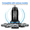 YSY-349 QC3.0 Dual USB Port Car Charger + 1m 3A USB to Micro USB Data Cable(Black)