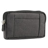 Sports Denim Universal Phone Bag Waist Bag for 6.4~6.5 inch Smartphones, Size: XL (Black)