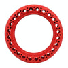 8.5 inch Electric Scooter Wear-resistant Shock-absorbing Decorative Pattern Tire Honeycomb Solid Tire, Suitable for Xiaomi Mijia M365(Red)