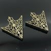 1 Pair Crown hollow pattern collar buckle(Ancient bronze)