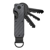 Compact Key Organizer Metal Key Chain Can Hold 2-6 Keys Carbon Fiber