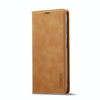 For Samsung Galaxy A36 5G LC.IMEEKE Strong Magnetism Microfiber Leather Phone Case(Brown)
