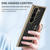 For Samsung Galaxy Z Fold6 VIETAO Dream Series Metal Ring Leather Phone Case(Blue)