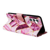 For Samsung Galaxy S25 5G Marble Bronzing Stitching Leather Phone Case(Purple)