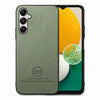 For Samsung Galaxy A13 5G / A04s Twill Fabric Leather Skin Back Phone Case(Green)