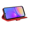 For Samsung Galaxy A06 4G / 5G Dual-color Splicing Flip Leather Phone Case(Red)
