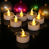 Halloween Electronic LED Candle Light, Color: Warm White Flash(White -shell Ghost Face)
