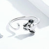 S925 Sterling Silver Open Ring New Year Zodiac Rat Ring