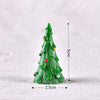 5pcs Christmas Decoration Accessories Micro Landscape Christmas Gift Resin Small Ornament, Style: Christmas Tree No.8