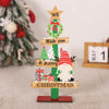 Christmas Decoration Wooden Desktop Ornament Restaurant Bar Scene Layout Decoration Crafts(Faceless Elderly)
