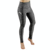 Slim Tight Sportswear Women High Waist Hips Slim Sports Leggings, Size:M(Gray)