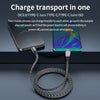 3A USB-C/Type-C to 8 Pin Elbow Fast Charge Data Cable, Length:2m(Grey)