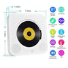 The Second Generation Portable Digital Display Bluetooth Speaker CD Player with Remote Control (White)