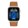 GT22 1.85 inch TFT Screen Leather Band Health Smart Watch, Support Bluetooth Call / Plateau Blood Oxygen / Body Temperature / Arrhythmia / TI Heart Rate Monitoring(Brown)