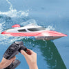 HongXunJie HJ806 2.4Ghz Water Cooling High Speed Racing Boats with Remote Controller, Auto Flip Function, 200m Control Distance(Red)