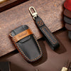 Hallmo Car Cowhide Leather Key Protective Cover Key Case for Haval H6(Black)