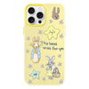 For iPhone 15 Pro Skin Feeling Jelly TPU Hybrid PC Phone Case(Star Rabbit Yellow)
