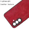 For Samsung Galaxy A36 5G Cow Pattern Sewing Card Bag Phone Case(Red)