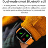 LEMFO HK95 1.952 inch BT5.0 IP68 Sport Smart Watch, Support Bluetooth Call / Sleep / Blood Oxygen / Heart Rate / Blood Pressure Health Monitor(Silver)