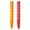 Outdoor Camping Tent Aluminum Alloy Tubular Ground Nails(Gold)