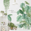 2pcs /Set 30x90cm Plant Wall Stickers Garden Fresh Room Door Decorative Stickers