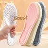 5pairs  Highly Elastic Boost Particles Warm Insoles Plush Insoles, Size: 39(Gray)