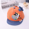 MZ9513 Calf Pattern Baby Peaked Cap Children Autumn Hat Soft Brim Baby Beanie, Size: 48cm Adjustable(Orange)