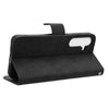 For Samsung Galaxy S25+ 5G Skin Feel Magnetic Flip Leather Phone Case(Black)