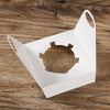 50 Pieces Muffin Cup Cake Box Portable Window Cake Packaging Box(Light Green)