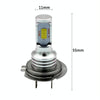 2 PCS H7 72W 1000LM 6000-6500K Super Bright White Light Car Fog LED Bulbs, DC 12-24V (White Light)